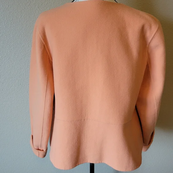 Eileen Fisher Virgin Wool Cashmere Blend Open Blazer, Medium - Picture 6 of 9